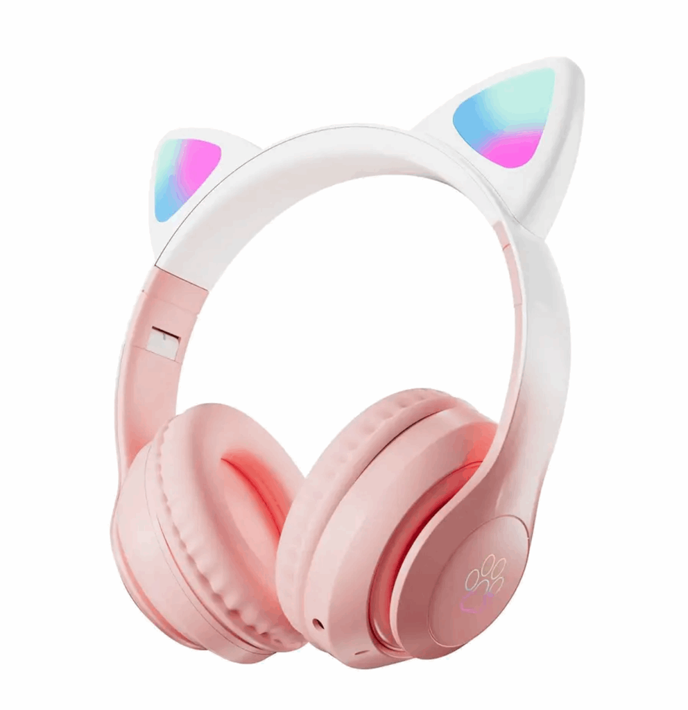 Children's Bluetooth Headphones STN-28 with Cat Ears and LED Lights