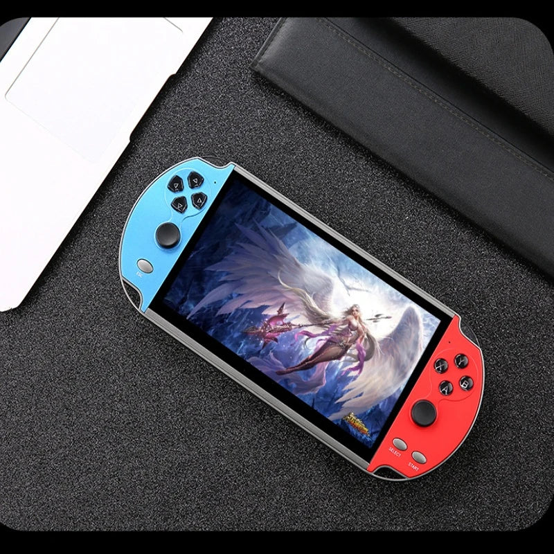 X7 Handheld Retro Game Console - 4.3" HD Screen, 8GB Storage, 10,000 Built-in Classic Games, Portable MP5 Video Player