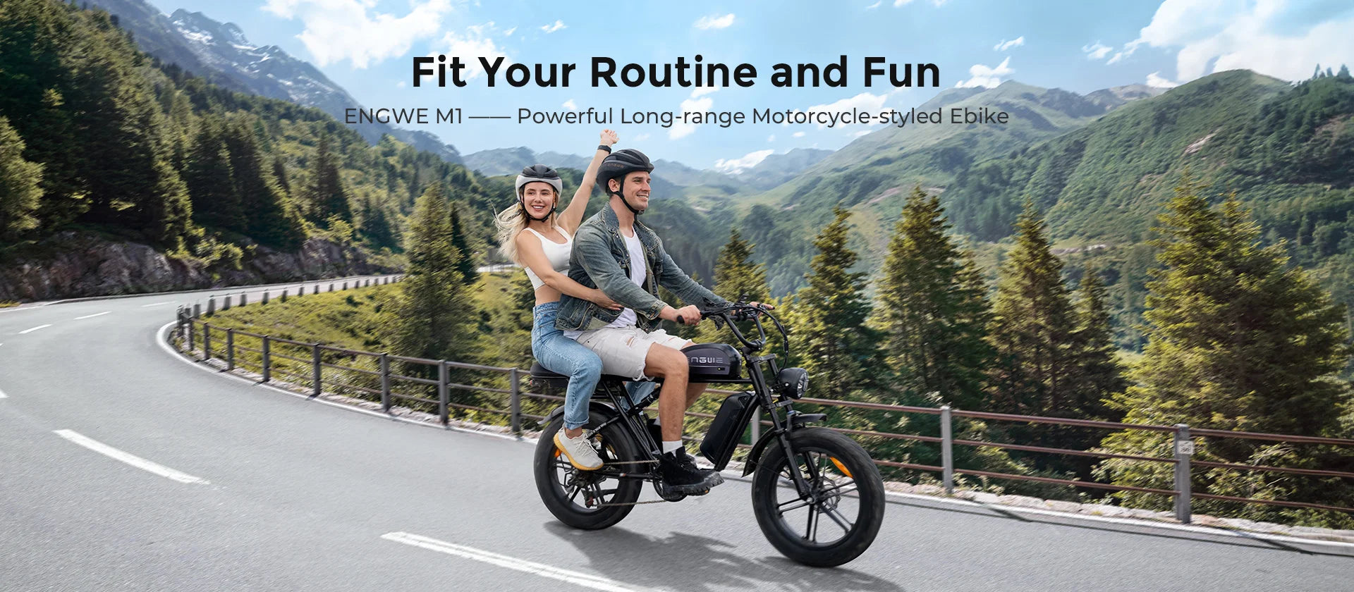 ENGWE M1 Electric Bicycle 250W Motor Hydraulic Brake 20*4.0-In Fat Tire All Terrain E-bike