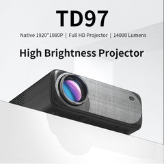 TD97W Full HD 1080P 4K WiFi LED Projector | Home Theater Android Video Projector for Movie Cinema