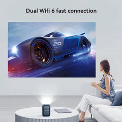 WANBO T2 Max Mini Projector Android 9.0, 1080p Full HD, 450 ANSI, WiFi, Portable with HiFi Sound for Home & Outdoor