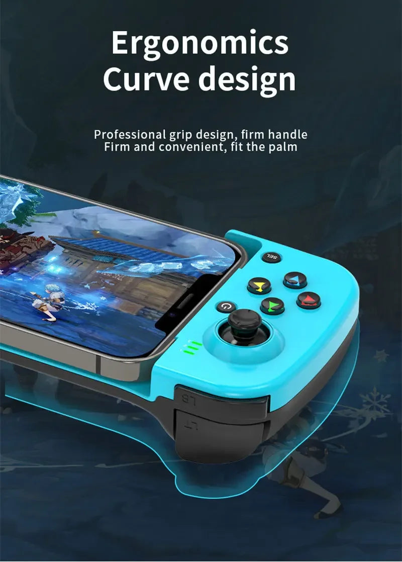 Wireless BT 5.0 Stretchable Game Controller For Mobile Phone Android IOS Gamepad Joystick Eat Chicken Gamepad for PS4 Switch PC