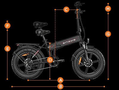 ENGWE EP-2 PRO Electric Bike 48V 13Ah 20" Folding mountain bike with thick tyre