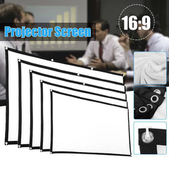 Portable HD Projector Screen - 16:9 Ratio, 60-150 Inch Sizes, Home Cinema & Outdoor Theater Display