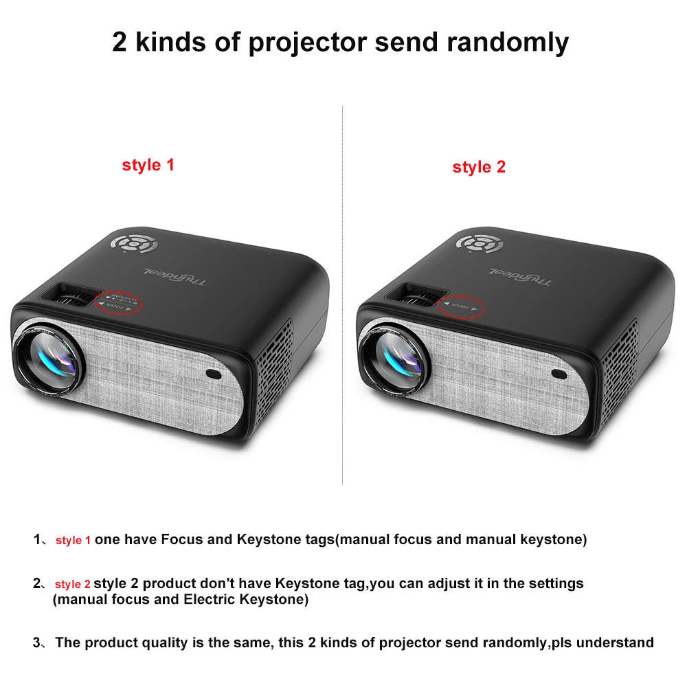 TD97W Full HD 1080P 4K WiFi LED Projector | Home Theater Android Video Projector for Movie Cinema