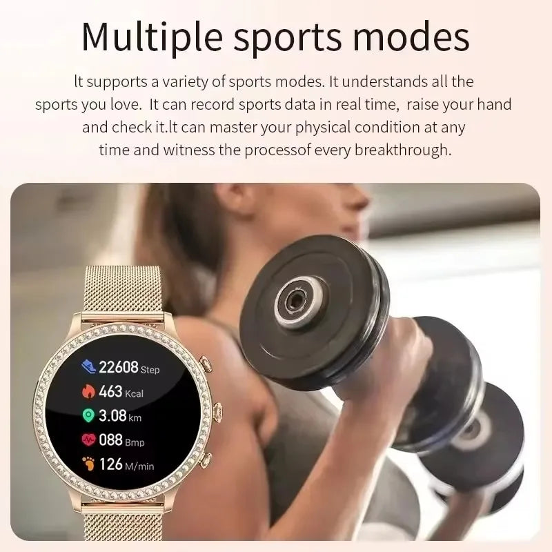 Ženski pametni sat G9 Ženski Bluetooth poziv Sport PPG+ECG SmartWatch za žene Poklon 