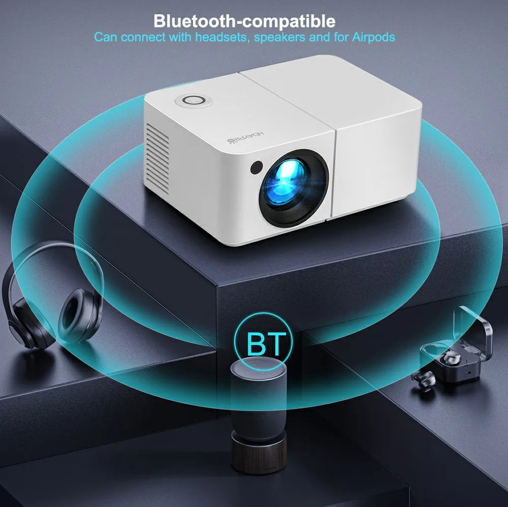 Thundeal HD300 Portable Projector | 1280P, 5G WiFi, 300 ANSI, iOS/Android Connection for Office & Home Theater