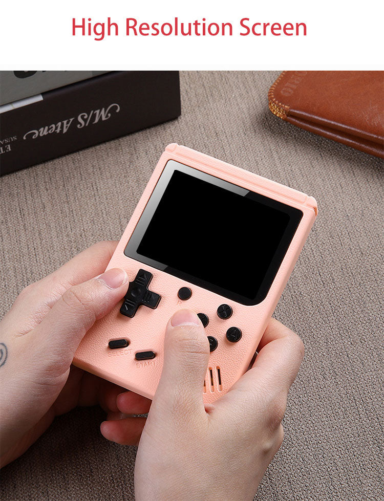 Retro Mini Handheld Game Console - 8-Bit, 3.0" Color LCD, Built-in 500 Games, Portable Video Game Player for Kids