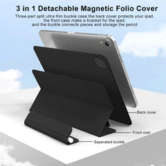 Magnetic Case for iPad Pro 11"/12.9" (2024 M4, 2022 M2) and iPad Air 10.9" – Durable Tablet Cover with Strong Magnetic Attachment, Stand Function, and Apple Pencil Compatibility