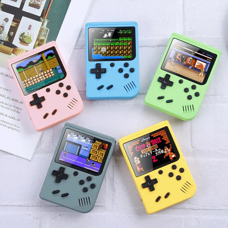 Retro Mini Handheld Game Console - 8-Bit, 3.0" Color LCD, Built-in 500 Games, Portable Video Game Player for Kids