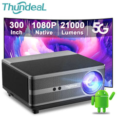 ThundeaL TD98 Full HD Native 1080P WiFi LED Projector - 2K/4K Video, Android, Home Theater Cinema Beamer