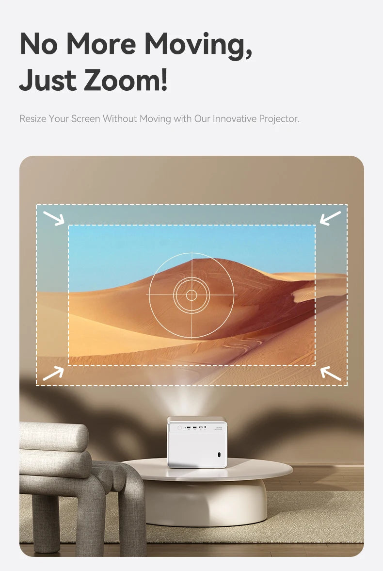 Wanbo DaVinci 1 Pro Projector Full HD 1080P, 4K, Google TV 11.0, Auto Focus, 5G WiFi, Portable Home Theater