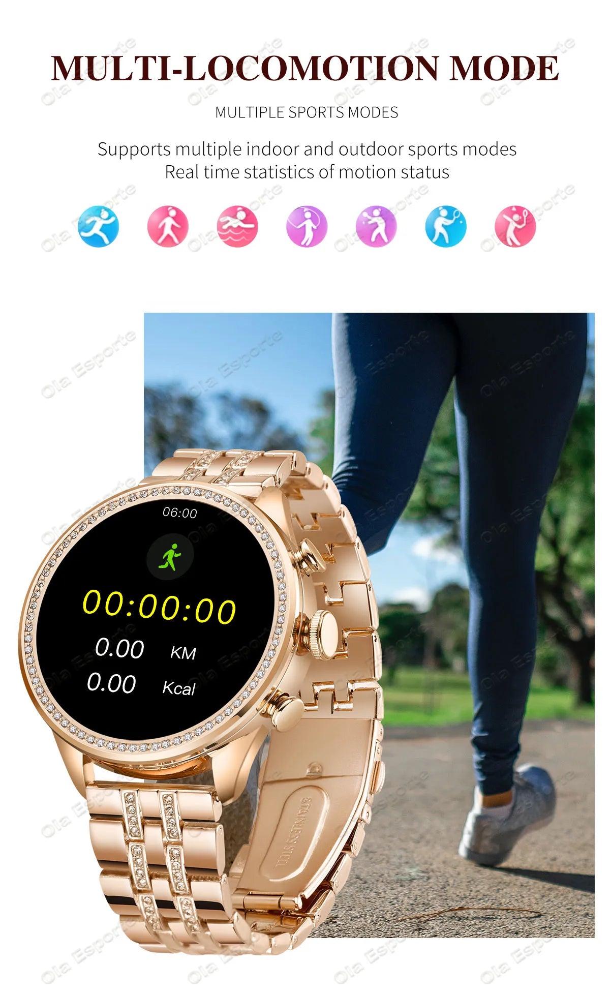 Ženski pametni sat G9 Ženski Bluetooth poziv Sport PPG+ECG SmartWatch za žene Poklon 