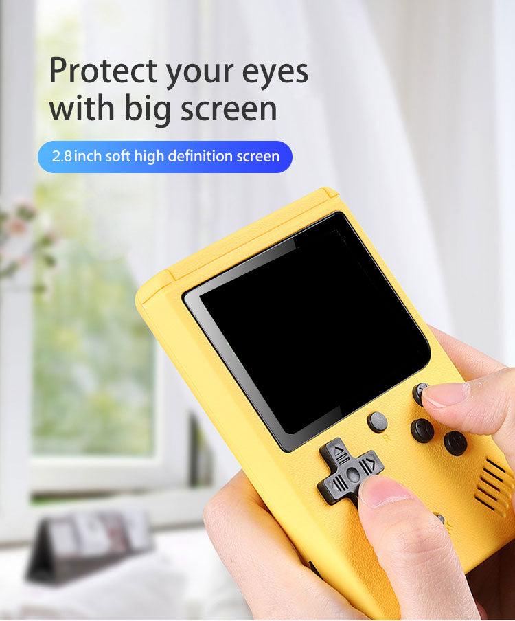 Retro Mini Handheld Game Console - 8-Bit, 3.0" Color LCD, Built-in 500 Games, Portable Video Game Player for Kids