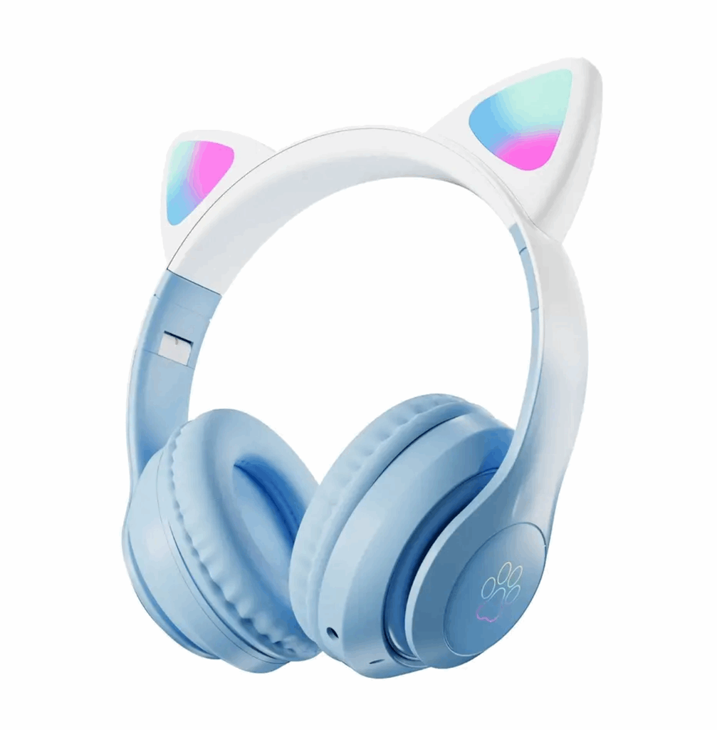 Children's Bluetooth Headphones STN-28 with Cat Ears and LED Lights