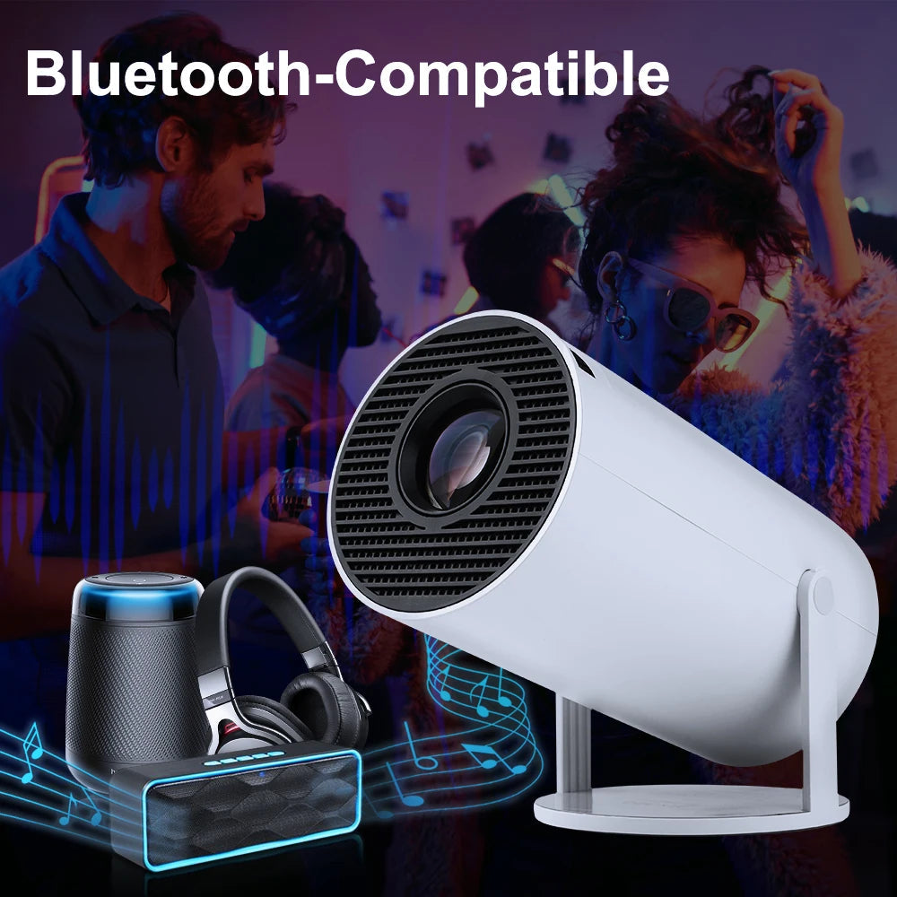 Mini Projector HY300 Pro Android 11 HD 720p WiFi 260 ANSI