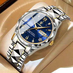 Poedagar 615 Men's Luxury Watch Waterproof, Stainless Steel, Date & Week Display iTrade.si